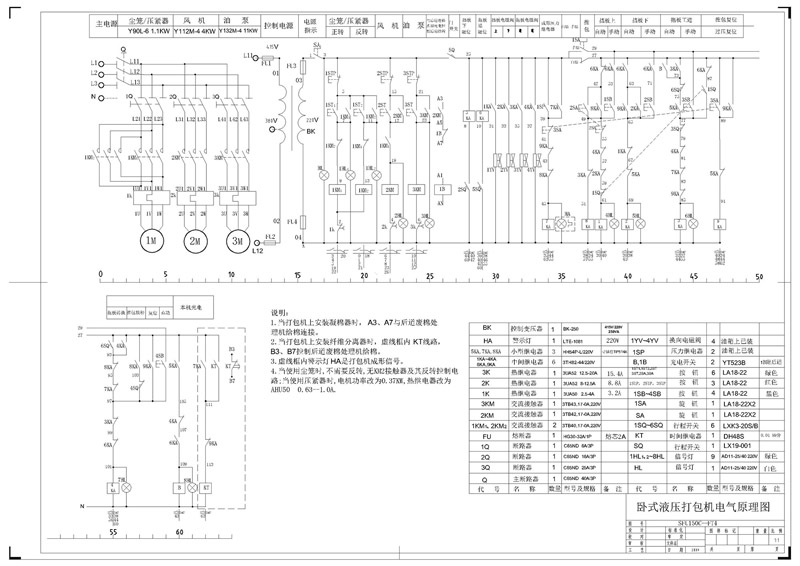 1 機器外形圖Outlook of the machine 2 地腳設計圖Ground Mounting Instruction 3 液壓原理圖Hydraulic Principle Figure 4 電氣原理圖Electricity Principle Figure 5 電氣連線圖Electrics Connection Figure 6 液壓油管聯接示意圖Hydraulic Oil Pipes Connection Figure 7 壓棉小車調整示意圖Cotton Press Cart Adjustment Figure 8 液壓元件安裝示意圖Hydraulic Components Set-up Figure